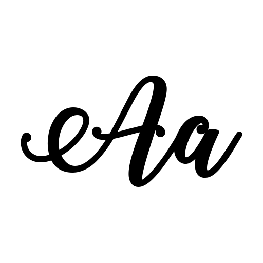 Bold Stylish Calligraphy Font icon