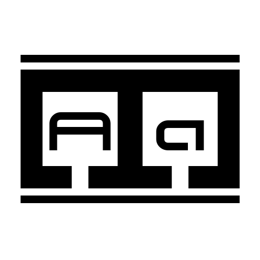 Border Base Future Font icon