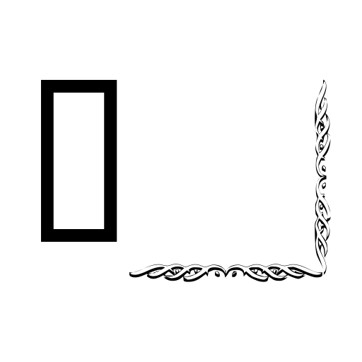 Border Corners Font icon