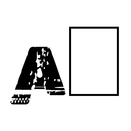 Border Line Font icon