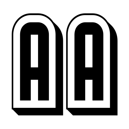 Border Font icon