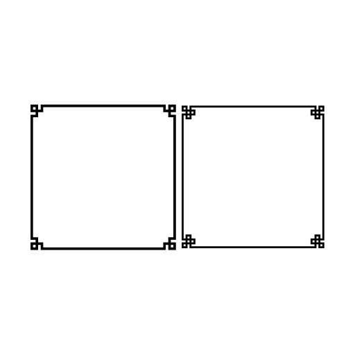 Borders 2 Style Pro Font icon