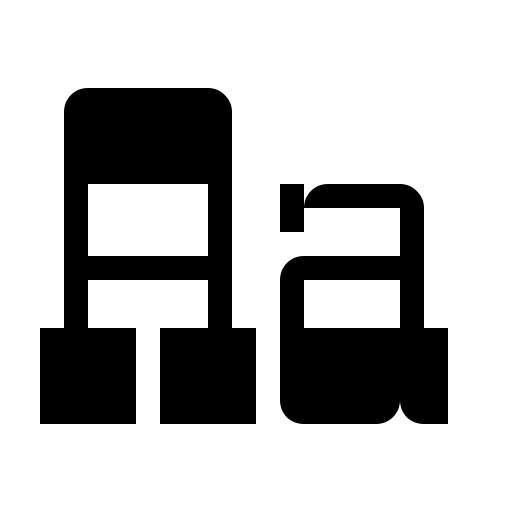 Bottoms Font icon