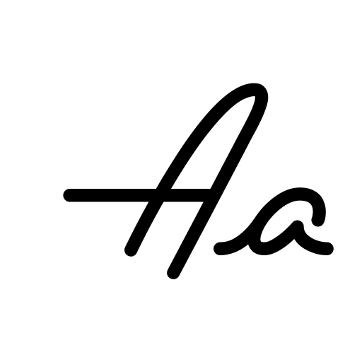 Bouncy Manuscript Font icon