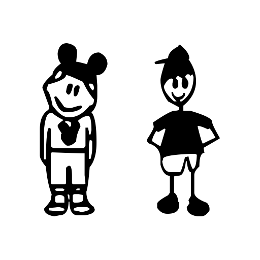 Boy Characters Font icon