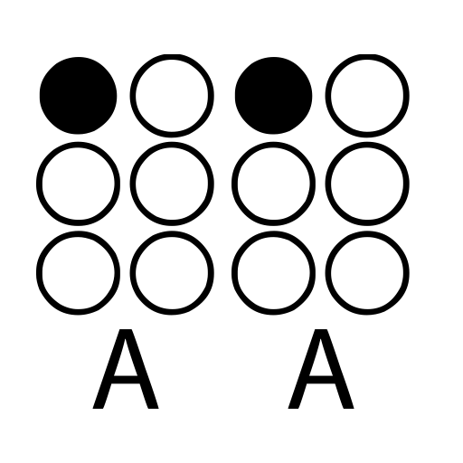 Braille Alphabet Font preview