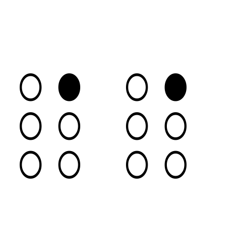 Brailled Font preview