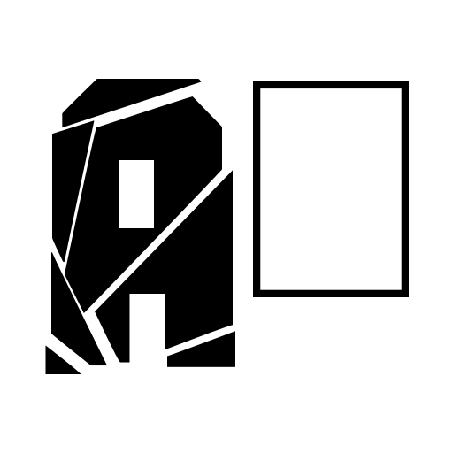 Break It Down Font icon