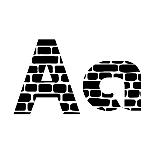 BRICK WALL Font icon