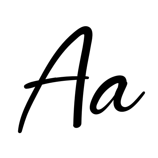 Bright Cheerful Font icon