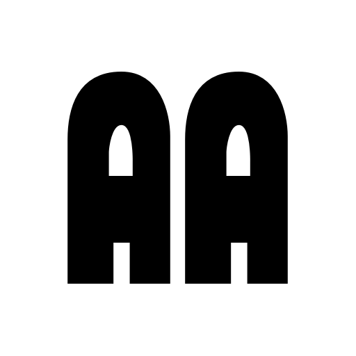 Brinetext Black Font icon