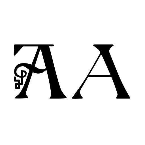 British Block Flourish, 10th c. Font icon