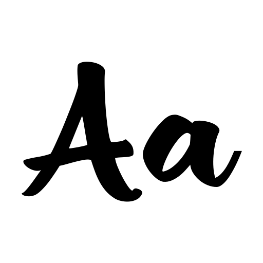 British Script Font icon