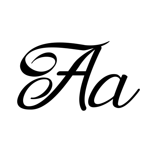 brittania script font icon