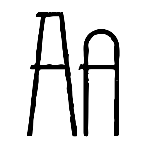 Brodo Thin Grunge Font icon