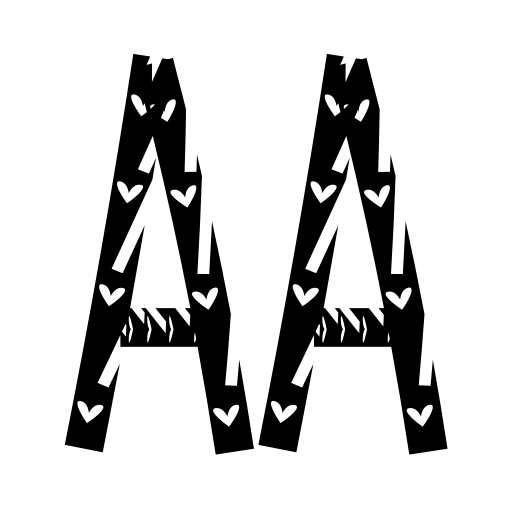 Broken Heart Font icon