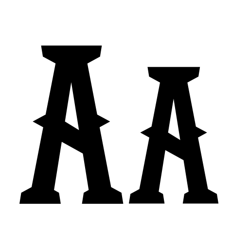 Broken Knight Font icon