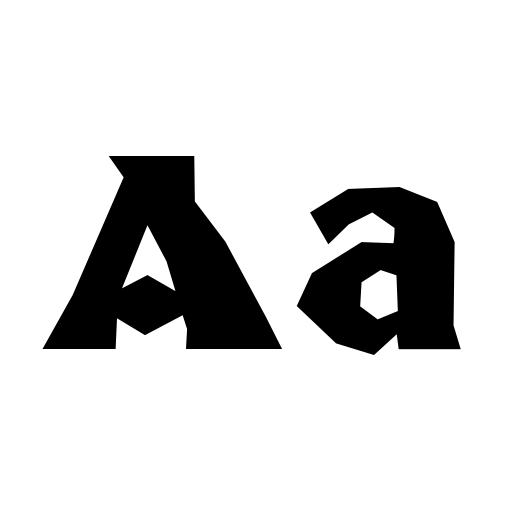 Broken Poster Font icon