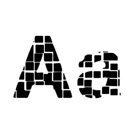 Broken Squares Font icon
