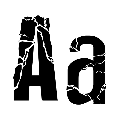 Broken Type Font icon