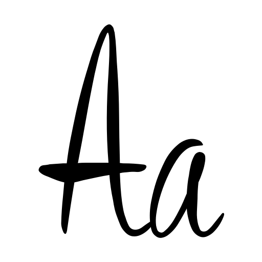 Bronze Script Personal Use Font icon