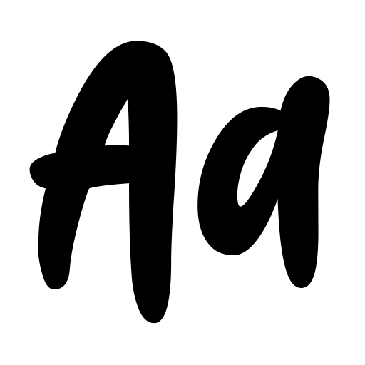 Brush Hours Font icon