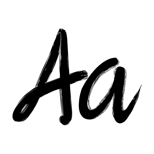 Brush Letter Font icon