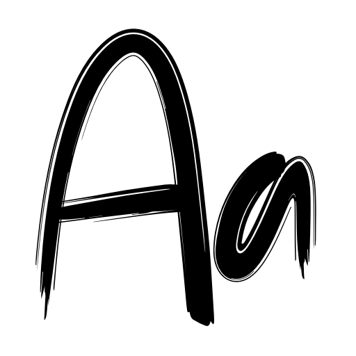 Brush Signature Font icon