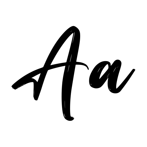 Brush Signature Font icon
