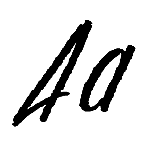 Brush Stroke Personal Use Font icon