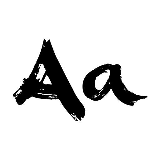 Brush Strokes Font icon