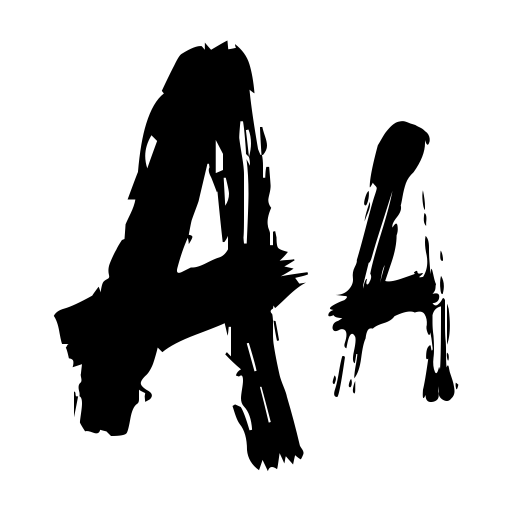 brushough Font icon