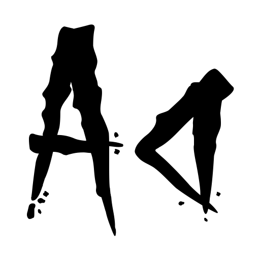 Brutal Brushstrokes Font icon