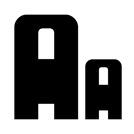 BRUTO MAYUSCULA Font icon