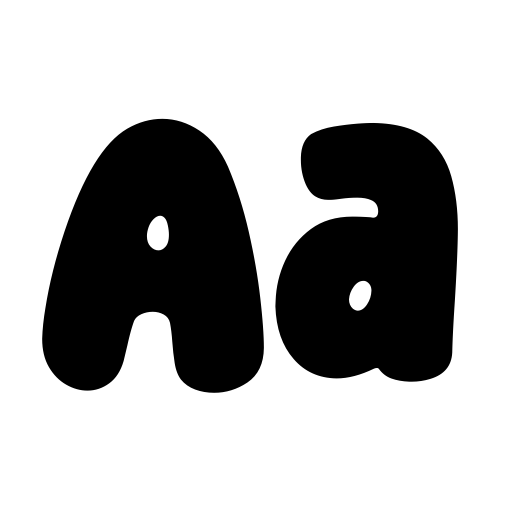 Bubble Garden Font icon