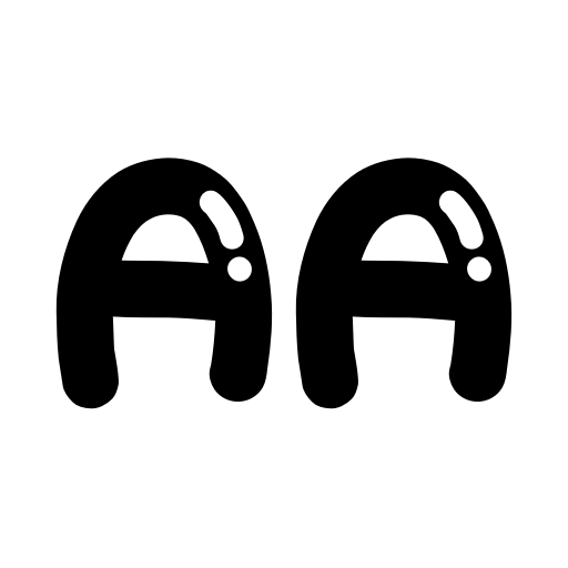 Bubble gum Font icon