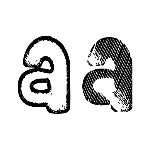Bubble Hatch Font icon