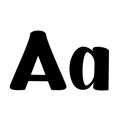Bubble Jelly Font icon