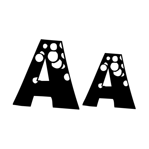 Bubble Man Font icon