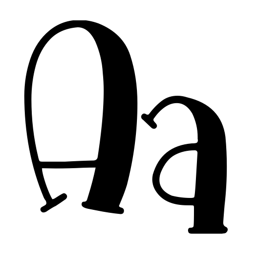 Bubble Pink Font icon
