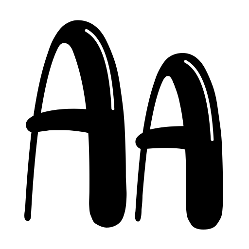 Bubble Shine Font icon