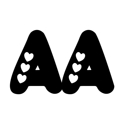 Bubble Valentine Font icon