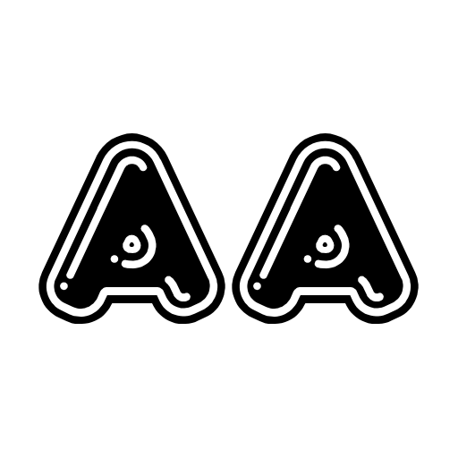 Bubble3D Font icon
