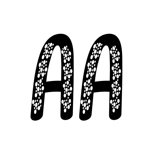 Bubbles Christmas Font icon