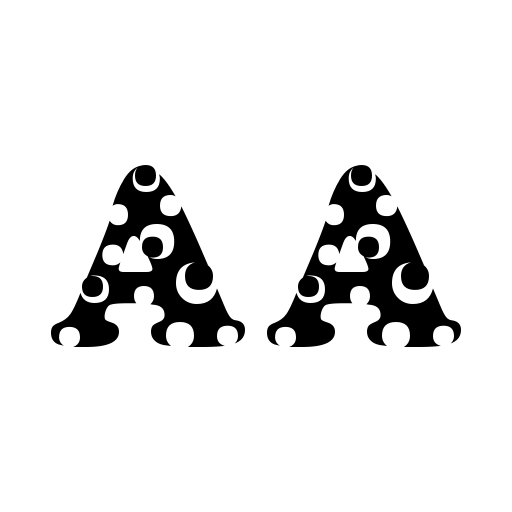 Bubbles Font icon