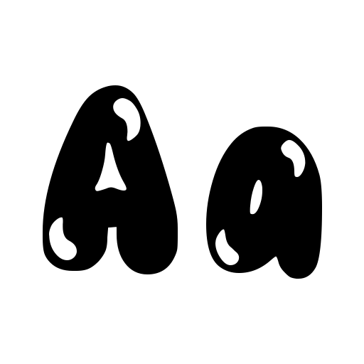 Bubblez Font icon