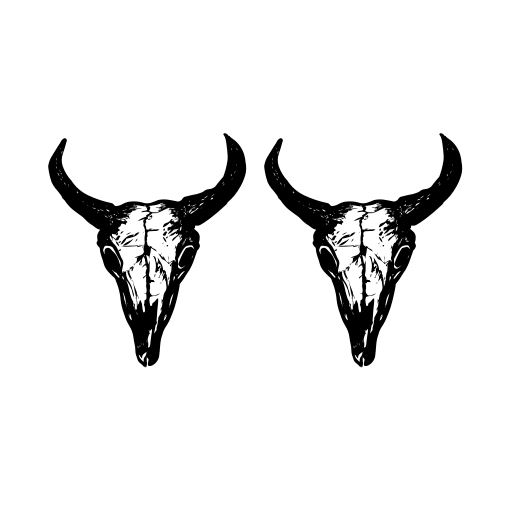 Bull Skulls Font icon