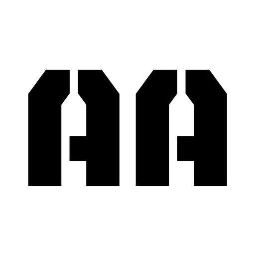 Bunker Stencil Font icon