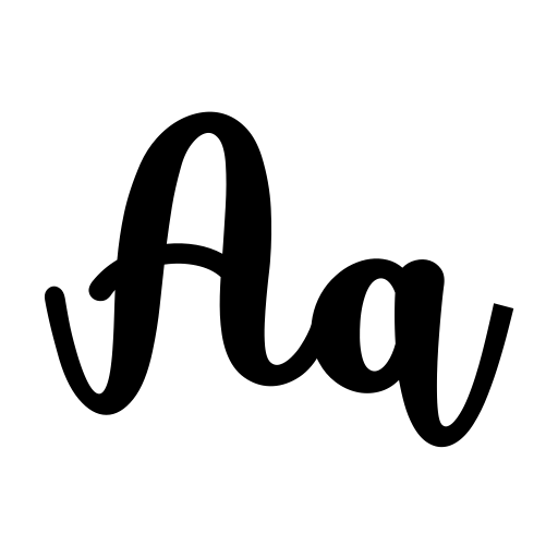 Butterfly Script Font icon