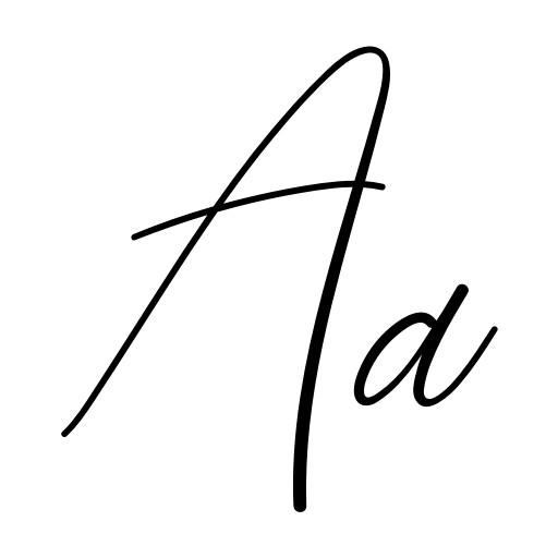Butterfly Signature Font icon
